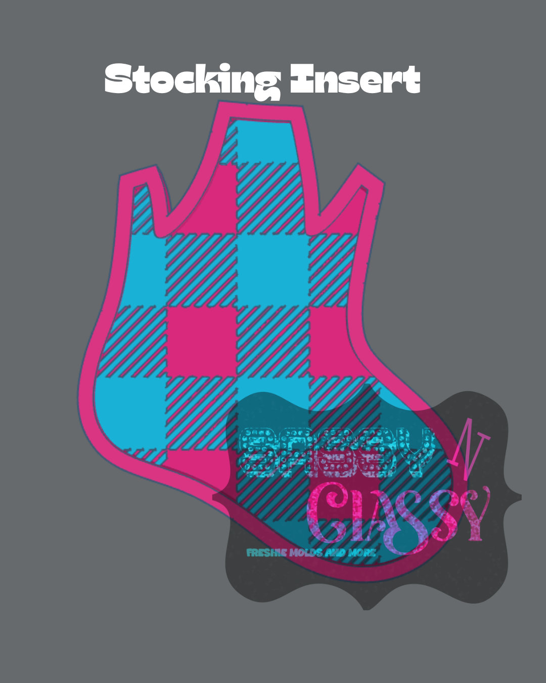 Stocking with Bow Insert Set