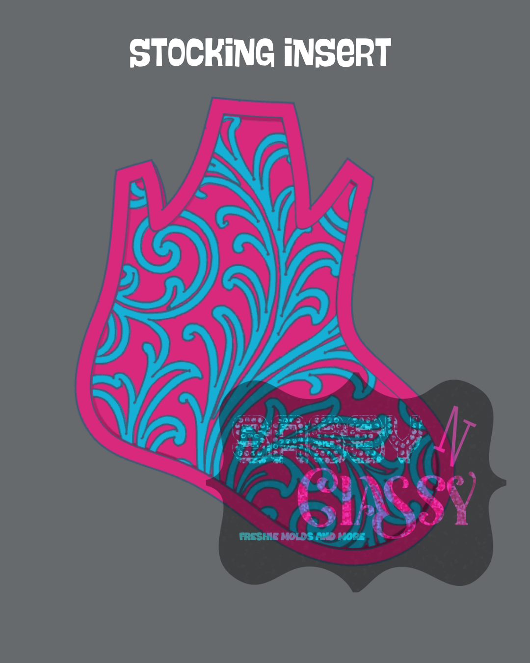 Stocking with Bow Insert Set