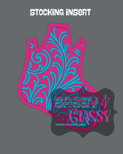 Stocking with Bow Insert Set