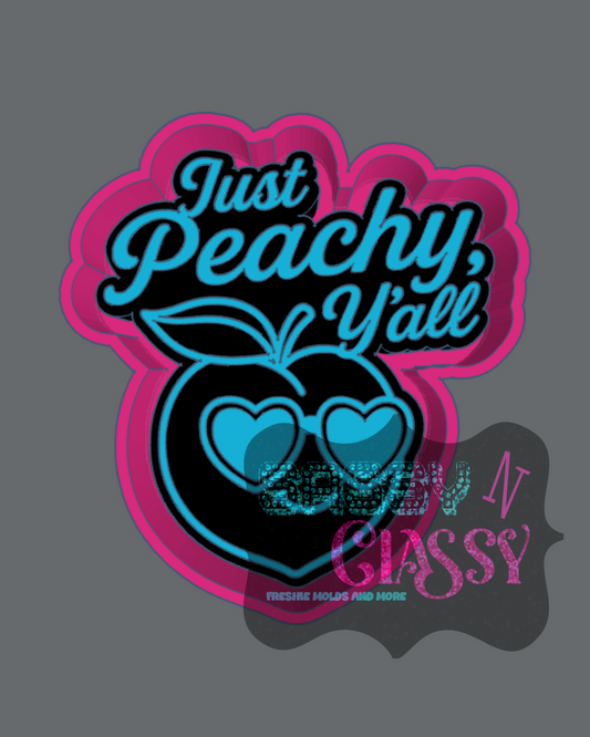Just Peachy Yall Freshie Mold