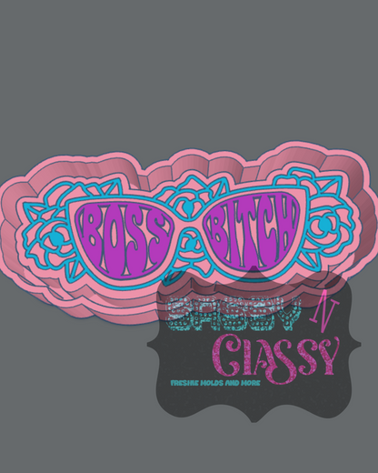 Boss Bitch Sunglasses Freshie Mold