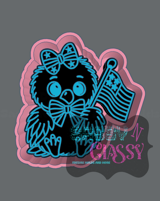 Patriotic Baby Eagle Freshie Mold