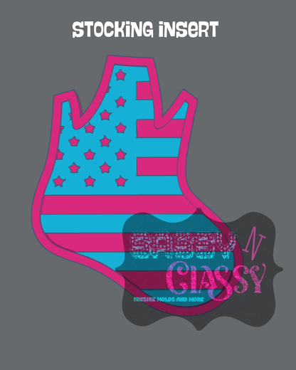 Stocking with Bow Insert Set