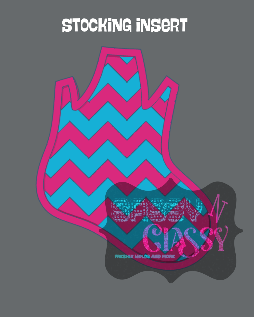 Stocking with Bow Insert Set