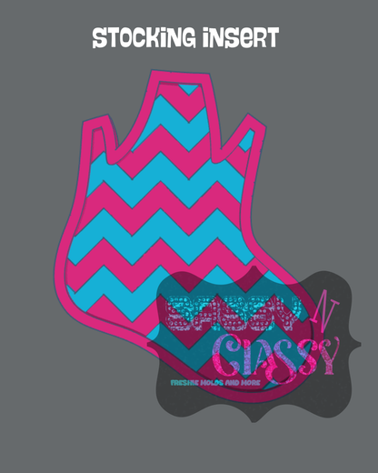 Stocking with Bow Insert Set