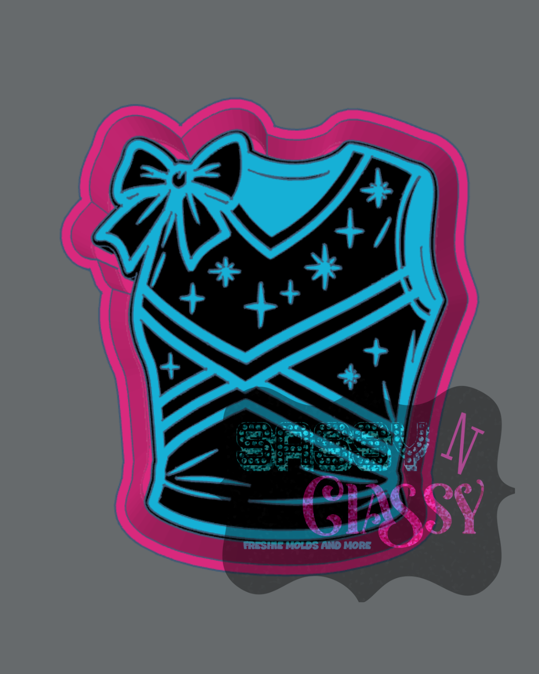 Cheer Shell Freshie Mold
