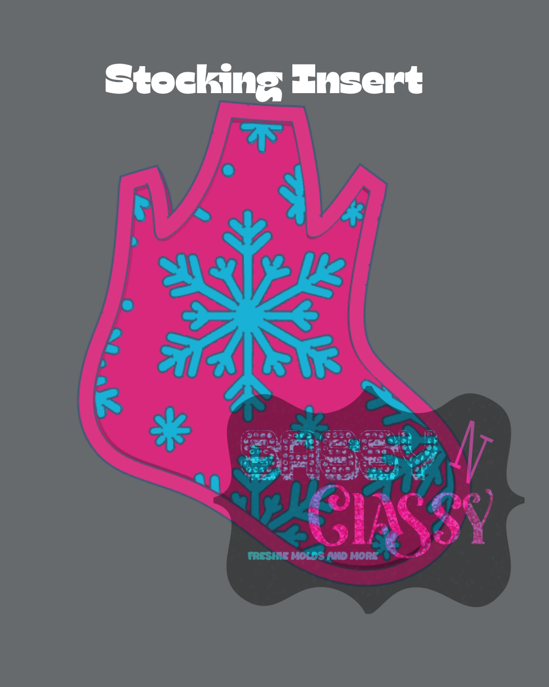 Stocking with Bow Insert Set