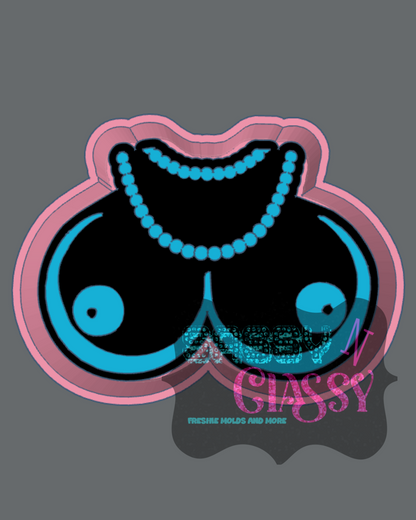 Boobs with Beads Freshie Mold