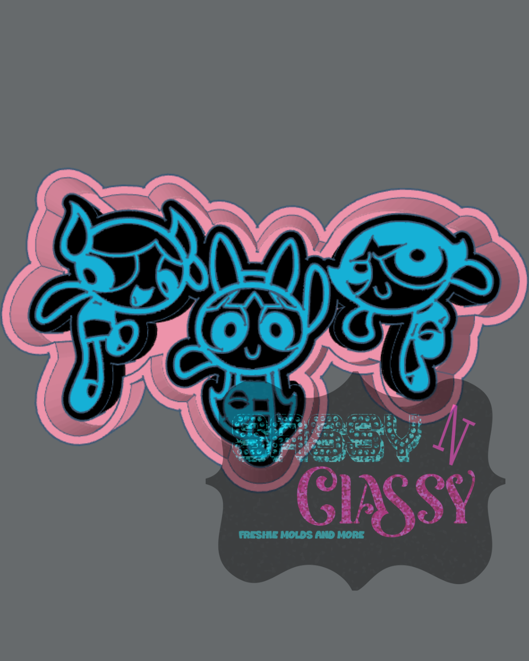 Power Girls Freshie Mold