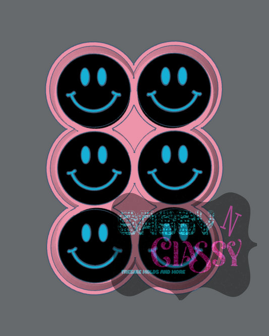 Happy Face Wax Melt Mold