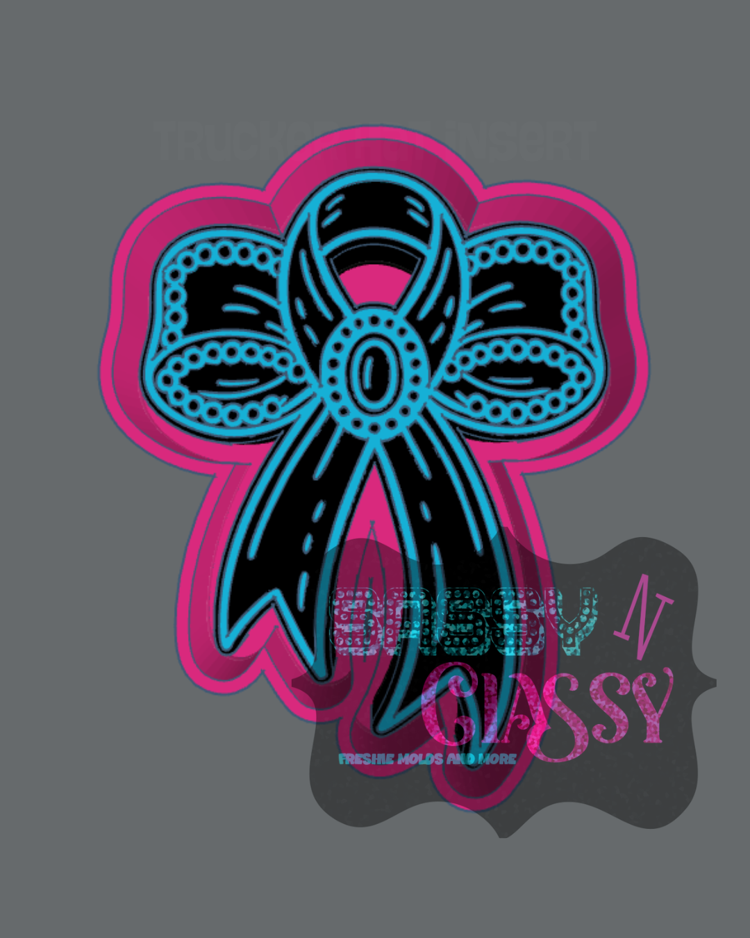 Bow Awareness Ribbon Freshie Mold