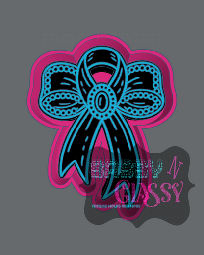Bow Awareness Ribbon Freshie Mold