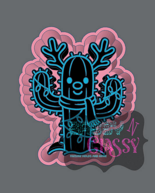 Cactus Reindeer Freshie Mold