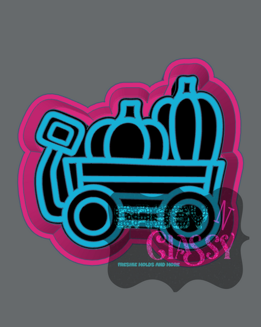 Pumpkin Wagon Freshie Mold
