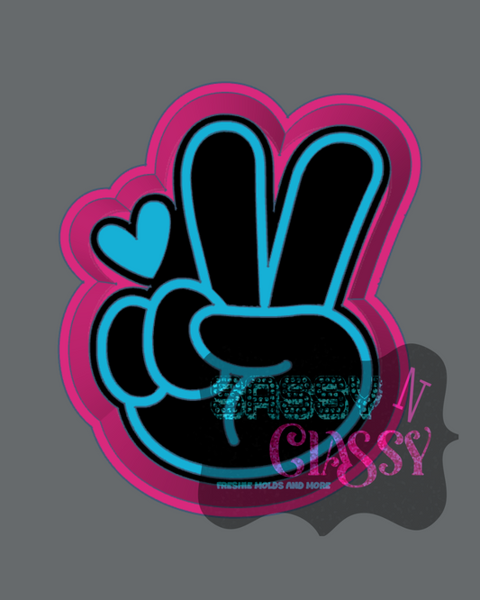Peace Freshie Mold