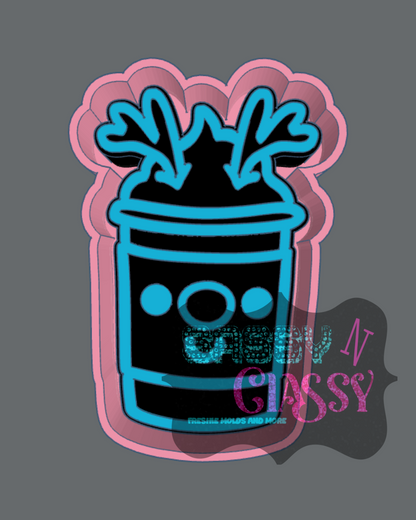 Reindeer Coffee Freshie Mold