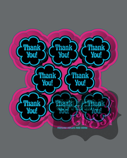 Thank You Flower Sample Tray/Wax Melt Mold