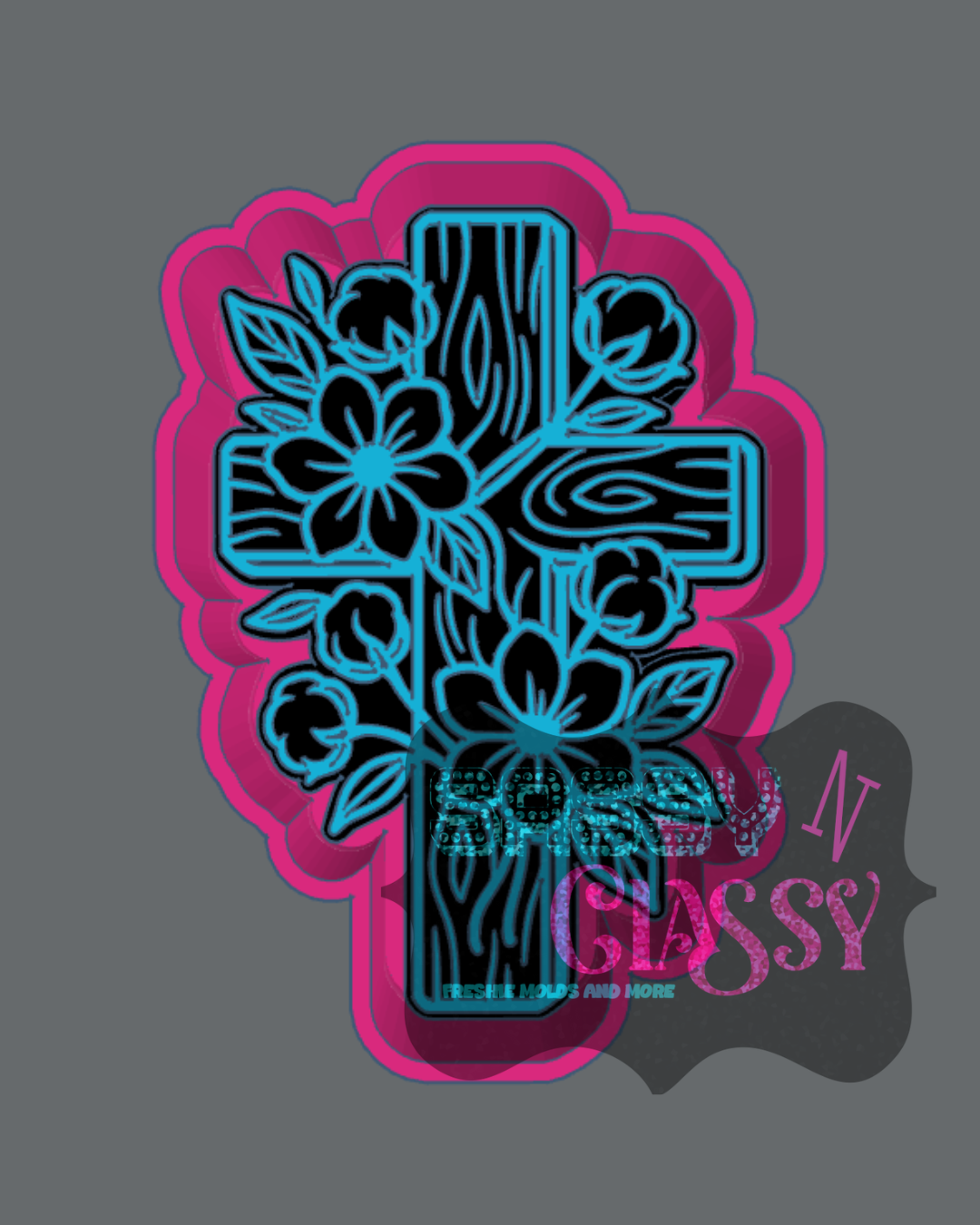 Cotton Cross Freshie Mold