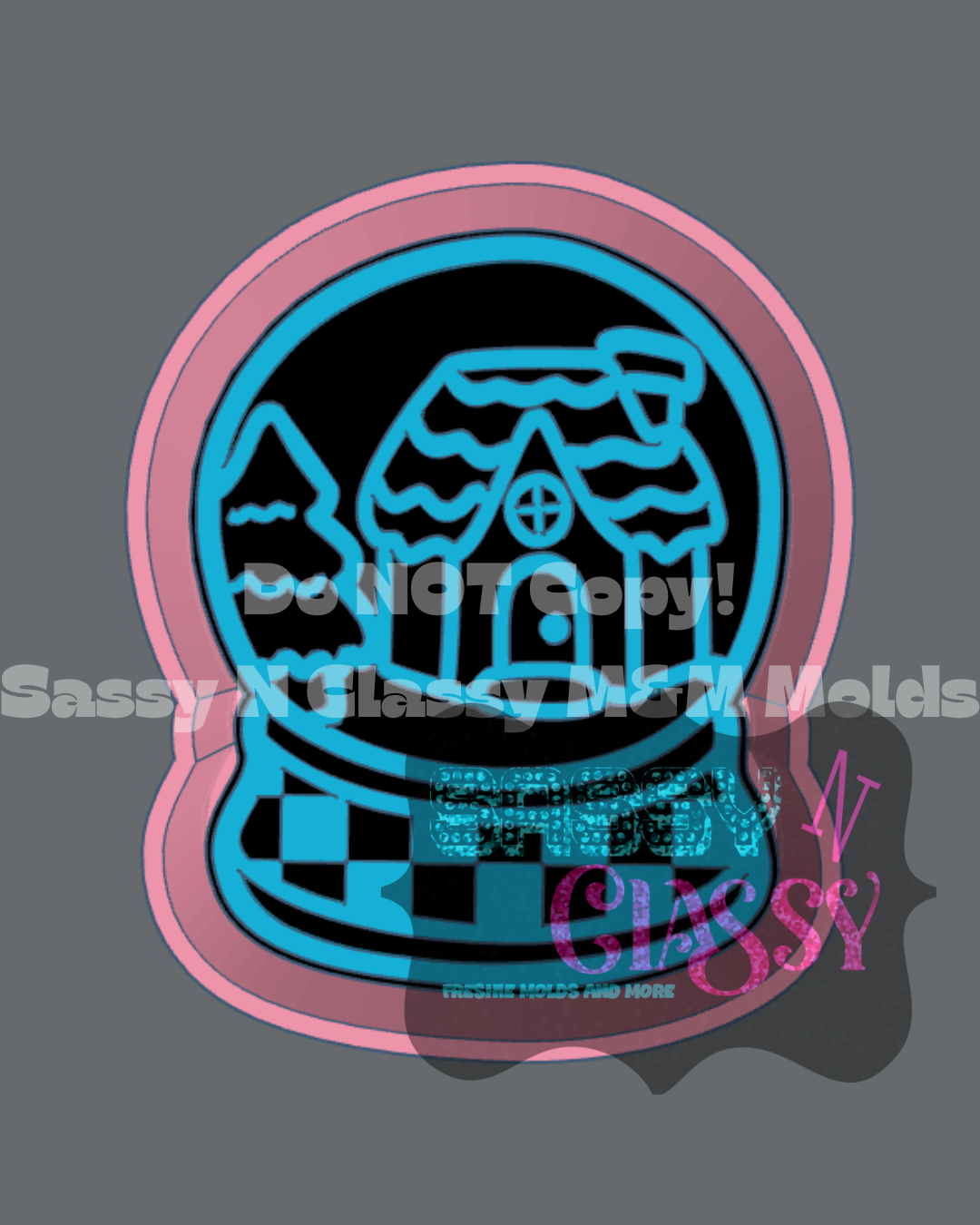 Cute Snowglobe Freshie Mold