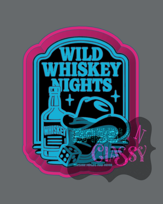 Wild Whiskey Nights Freshie Mold