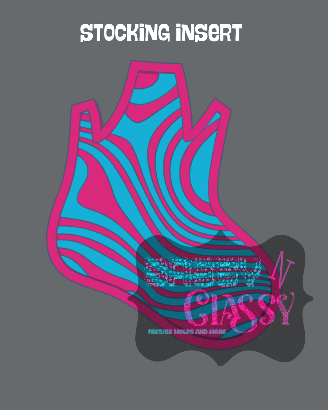 Stocking with Bow Insert Set