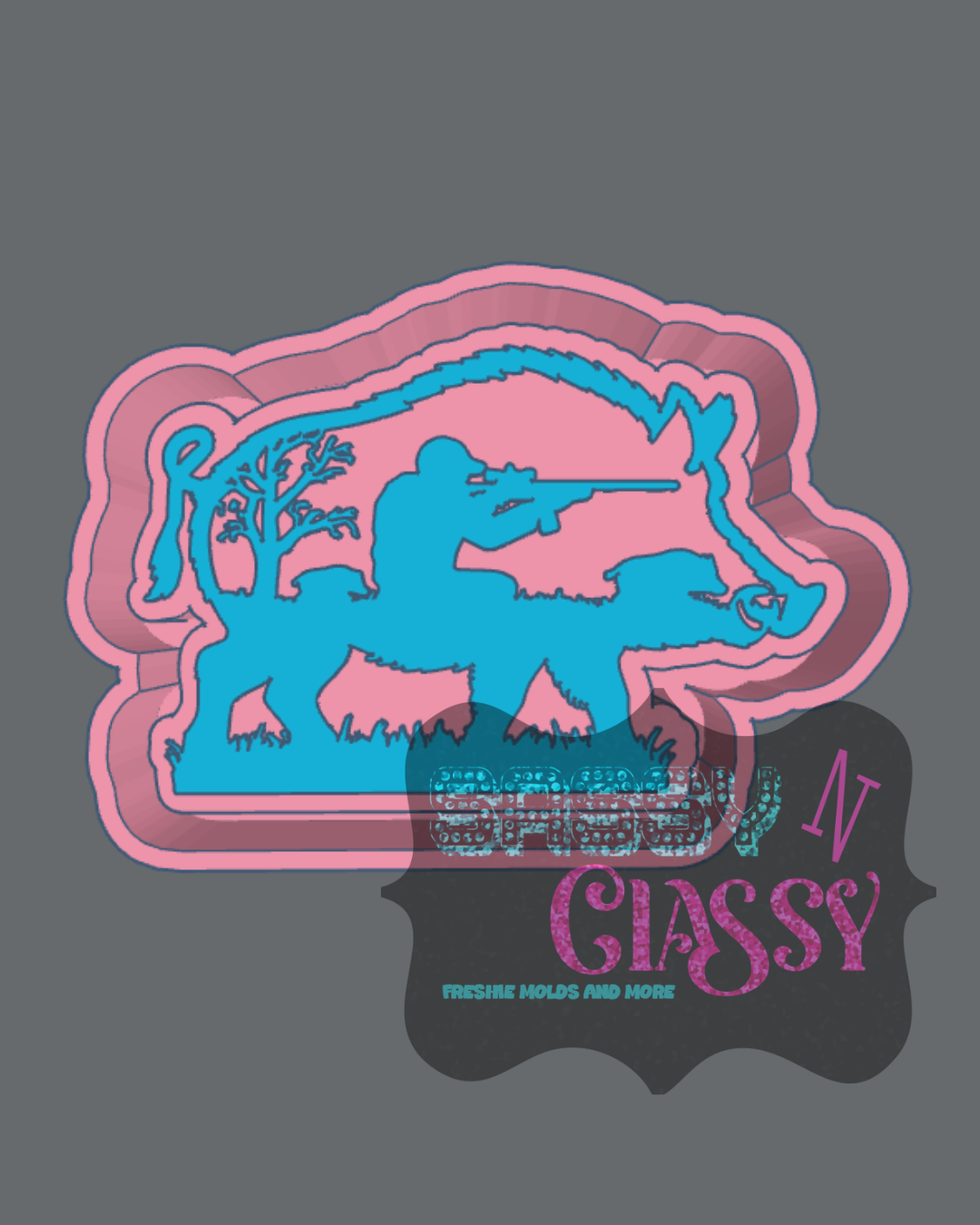 Hog Hunting Freshie Mold