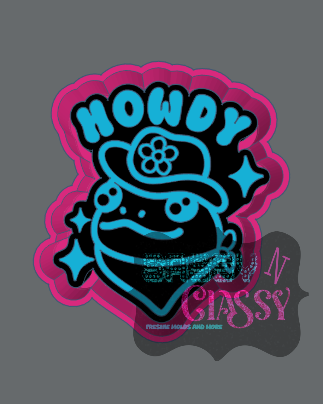 Howdy Frog Freshie Mold
