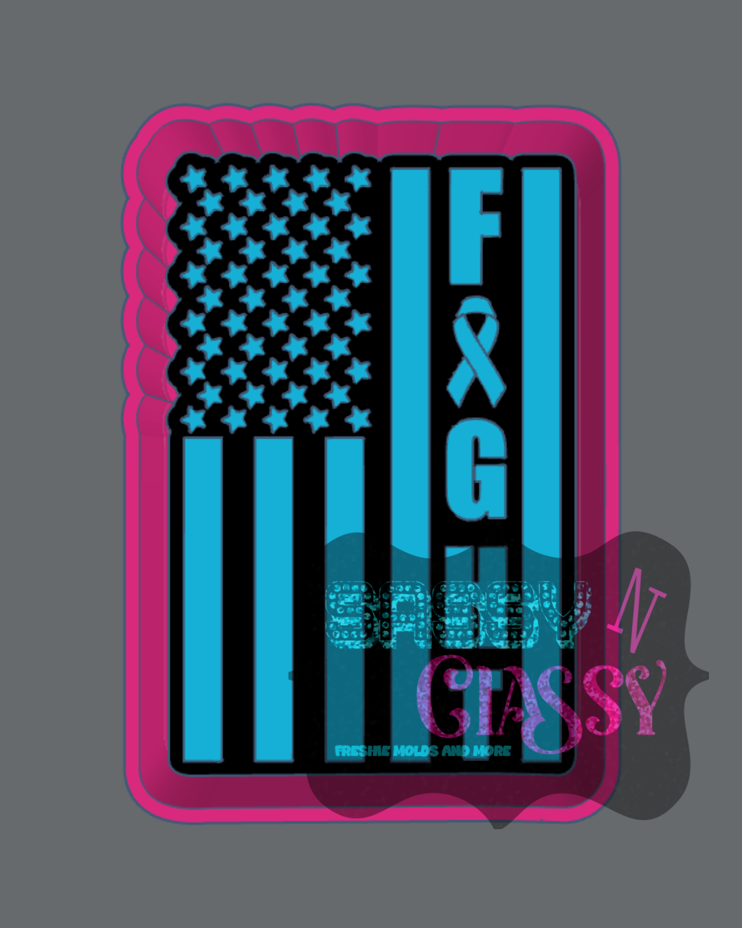 Fight Flag Freshie Mold