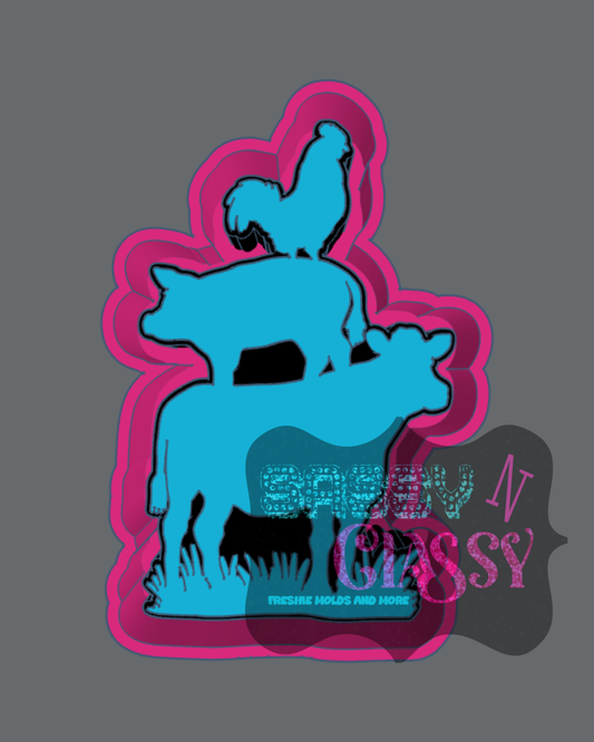 Barnyard Stack Freshie Mold