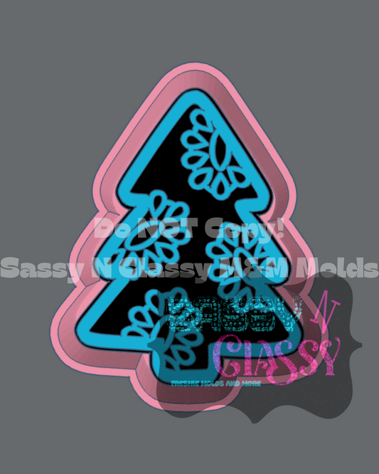 Concho Christmas Tree Freshie Mold