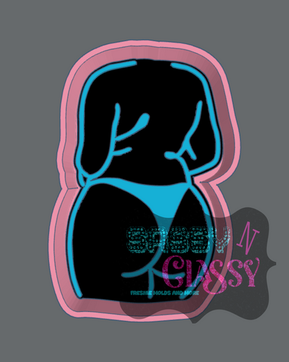 Curvy Female Silhouette Freshie Mold