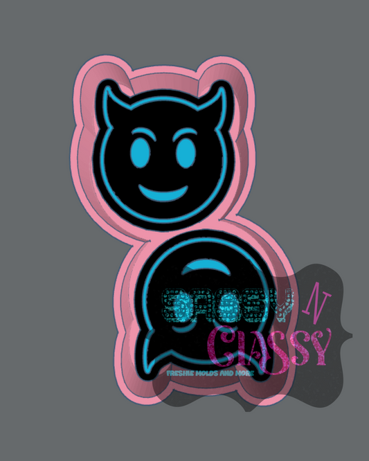 Devil Emoji Vent Freshie Mold
