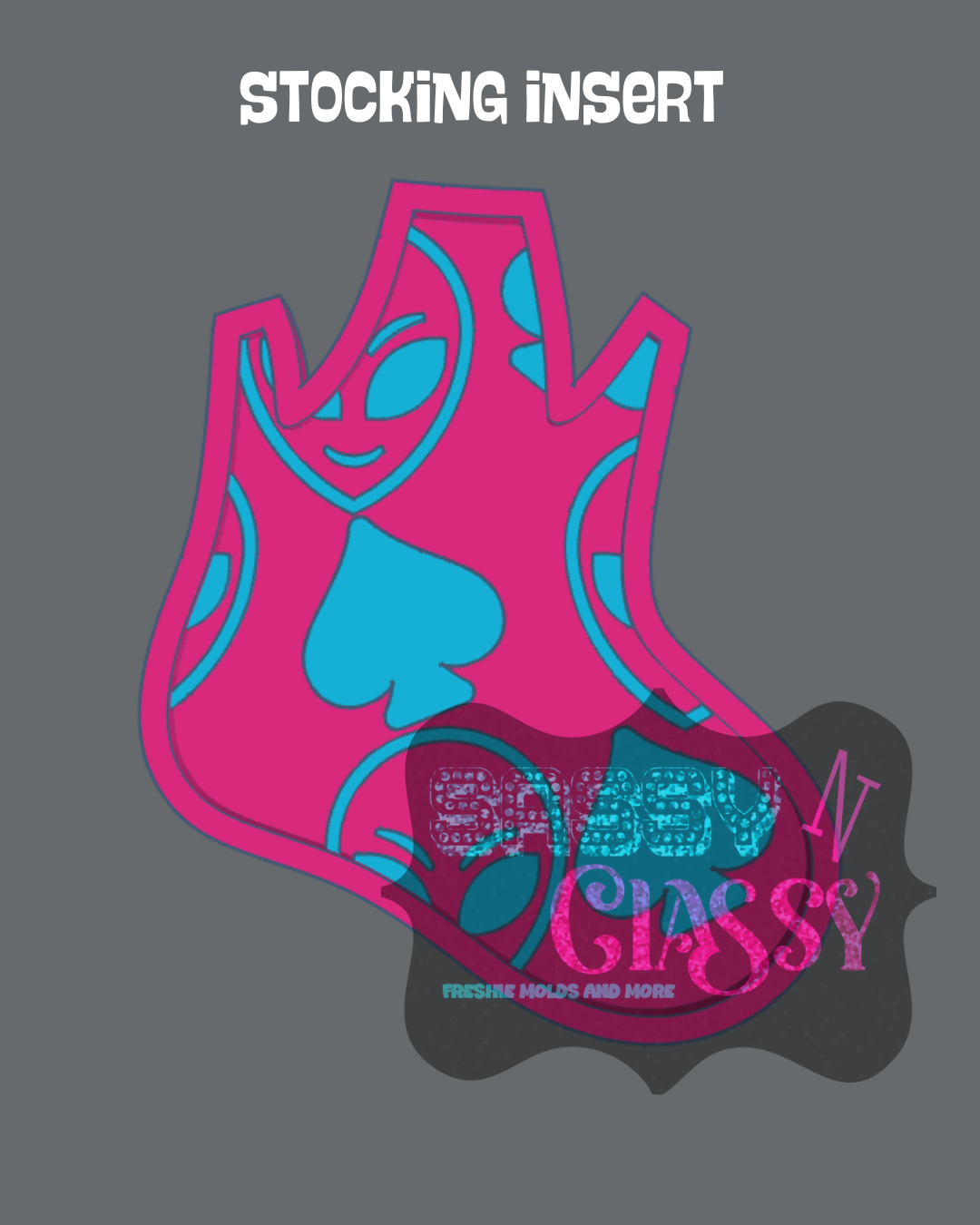 Stocking with Bow Insert Set