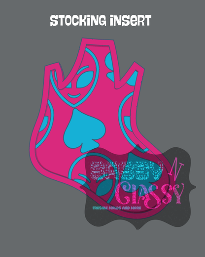 Stocking with Bow Insert Set