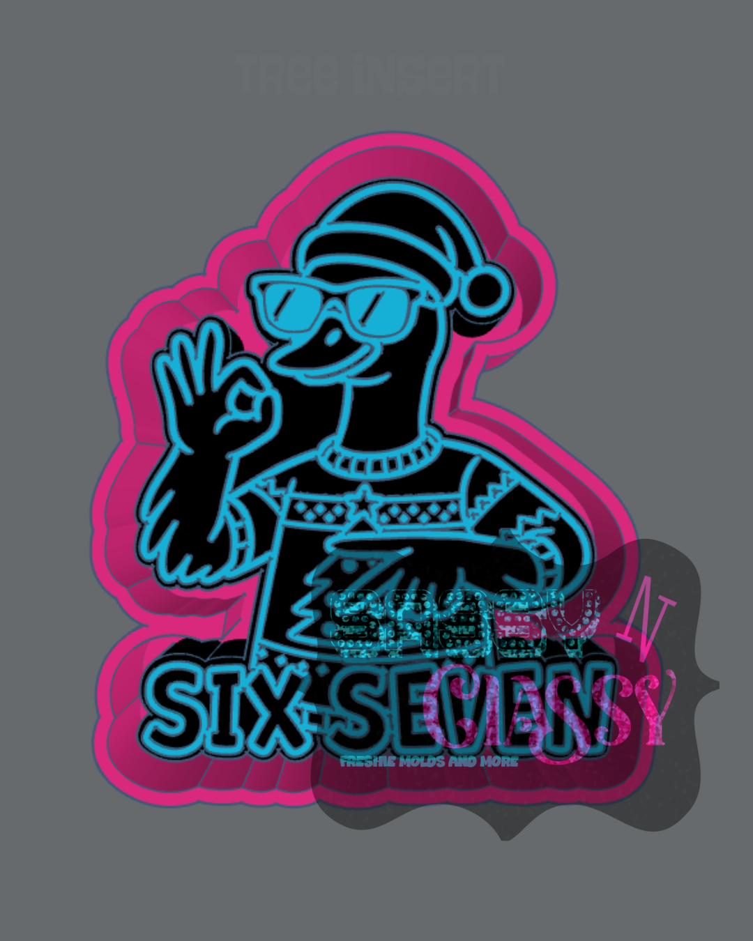 67 Christmas Goose Freshie Mold