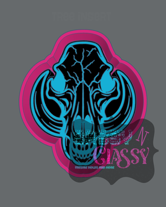 Cracked Boar Skull Freshie Mold