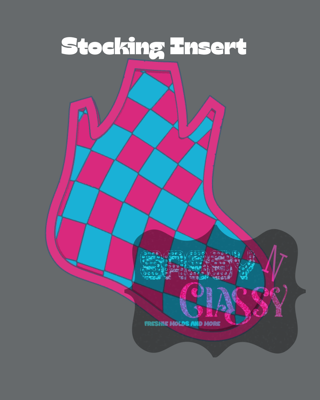 Stocking with Bow Insert Set