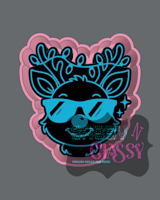 Cool Reindeer Freshie Mold