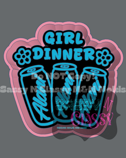 Girl Dinner Freshie Mold