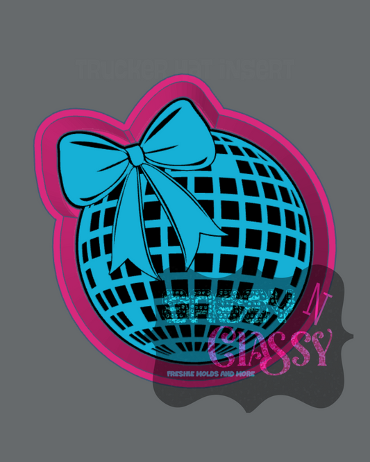 Disco Ball with Bow Freshie Mold