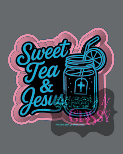 Sweet Tea and Jesus Freshie Mold
