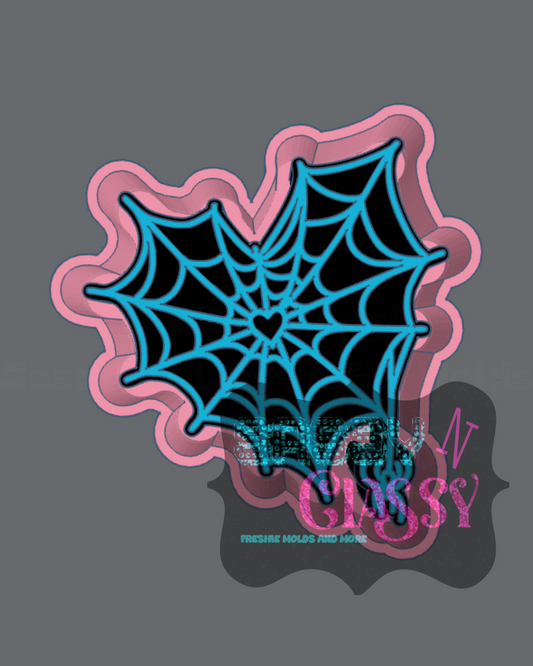 Spiderweb Heart Freshie Mold