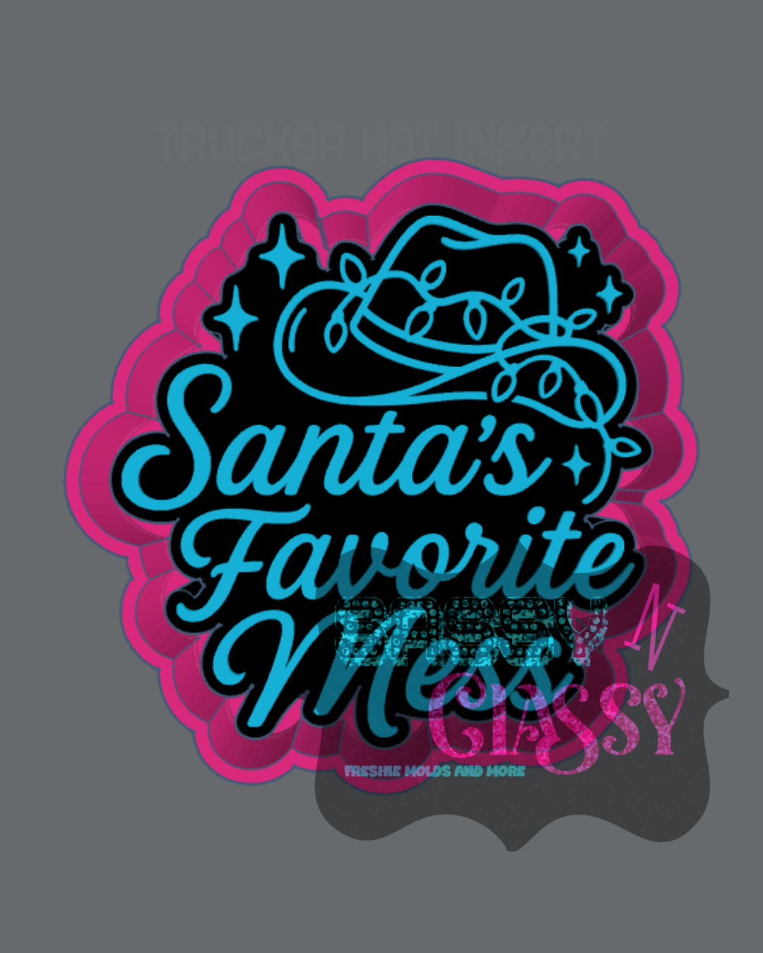 Santa's Favorite Mess Freshie Mold