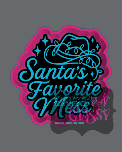 Santa's Favorite Mess Freshie Mold