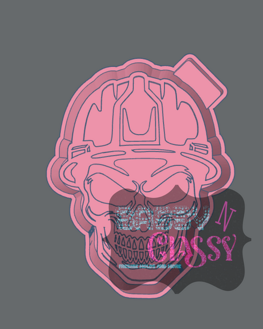 Skull Hard Hat Freshie Mold