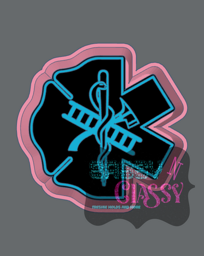 Maltese Cross and Star of Life Freshie Mold