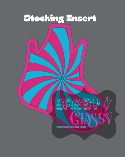 Stocking with Bow Insert Set