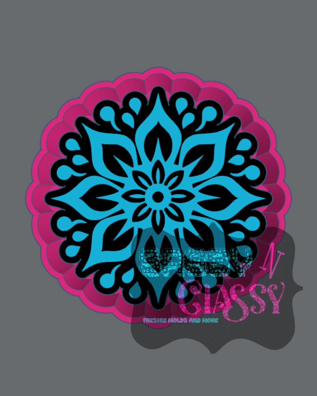 Floral Mandala Freshie Mold