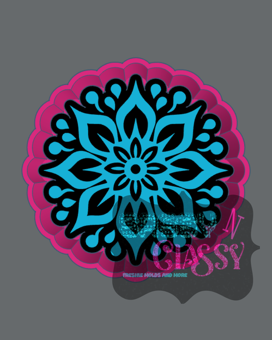 Floral Mandala Freshie Mold