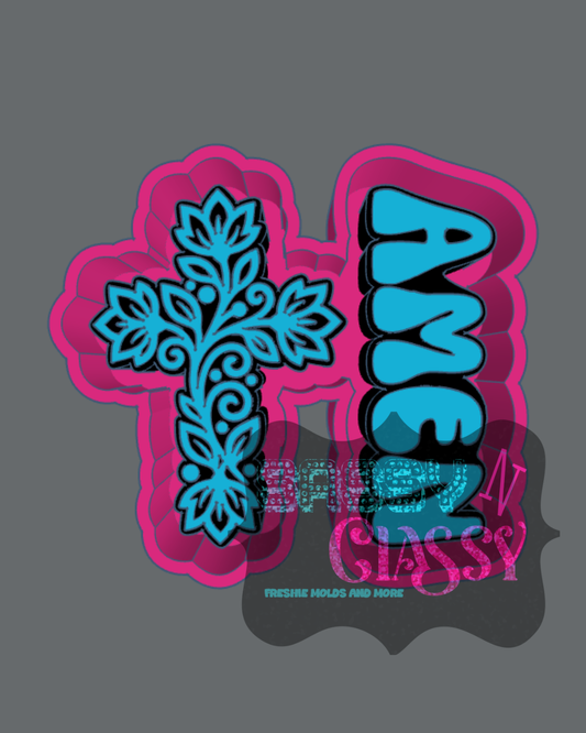 Cross and Amen Minis Freshie Molds by Ashley M